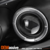 Fits Black 99-05 Pontiac Grand Am Halo Projector LED Headlights Lamps Left+Right