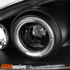 Fits Black 99-05 Pontiac Grand Am Halo Projector LED Headlights Lamps Left+Right