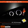 Fits Black 99-05 Pontiac Grand Am Halo Projector LED Headlights Lamps Left+Right