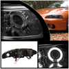Fits Smoked 97-98 Mitsubishi Eclipse Halo Projector Headlights Lamps Left+Right