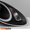 For 05-08 Porsche Boxster 987 Cayman Halogen Type Black LED Projector Headlights