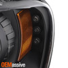 Fits 99-04 Jeep Grand Cherokee Black Bezel Dual Halo Projector LED Headlights