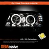 Fits 99-04 Jeep Grand Cherokee Clear Dual Halo Projector LED Headlights Lamp Set