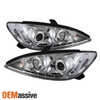 Fits 02-06 Toyota Camry Clear Projector Headlights W/Daytime LED Running Lights