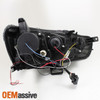 Fits 08-17 Lancer Evolution CZ4A EVO X Black Halo DRL LED Projector Headlights