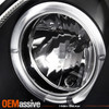 Fits 2001-07 Benz W203 C-Class Black Bezel LED Halo Projector Headlights Lamps