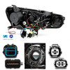 Fits Black 08-17 Lancer Evo X Cz4A Halo DRL Projector Headlights*Fits HID-D2S*