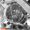 Fits 10-12 Altima 4Dr Sedan Light Tube DRL LED Halo Projector Chrome Headlights