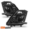 Fits 03-05 350Z Z33 Fairlady LED Strip Black Projector Headlights *Fits HID-D2R*
