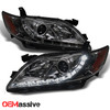 Fits 07-09 Toyota Camry Smoke Halo Projector DRL LED Headlights Left/Right Lamp