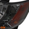 Fits 07-09 Toyota Camry Smoke Halo Projector DRL LED Headlights Left/Right Lamp