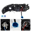 Fits 00-03 Sentra JDM Black Dual Halo Projector Headlights Lamps Left+Right Pair