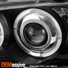 Fits 00-03 Sentra JDM Black Dual Halo Projector Headlights Lamps Left+Right Pair