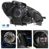Fits 2007-2011 Mercedes W4 C-Class Black Projector Headlights W/DRL LED Light