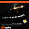 Fits 2007-2011 Mercedes W4 C-Class Black Projector Headlights W/DRL LED Light