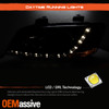 Fits 08-09 Pontiac G8 Black Bezel DRL LED Strip Projector Headlights Front Lamps