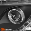 Fits 08-09 Pontiac G8 Black Bezel DRL LED Strip Projector Headlights Front Lamps