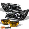 Fits 01-05 Lexus Altzza IS300 Black Halo Projector DRL LED Headlights+Fog light