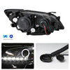 Fits 01-05 Lexus Altzza IS300 Black Halo Projector DRL LED Headlights+Fog light