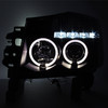 Fits 04-12 Titan 04-07 Armanda Black Dual Halo Projector LED Headlight+Fog light