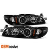Fits 97-03 Pontiac Grand Prix Black CCFL Projector Headlights +Corner Left+Right
