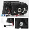 Fits 99-04 Grand Cherokee Black Dual Halo Projector LED Headlight+LED Fog Light