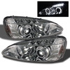 Fits 04-08 Pontiac Grand Prix Clear Dual Halo Projector LED Headlights Lamp Pair