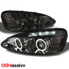 Fits 04-08 Pontiac Grand Prix Smoke DRL LED Strip Projector Headlights LH/RH