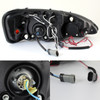 Fits 04-08 Pontiac Grand Prix Smoke DRL LED Strip Projector Headlights LH/RH