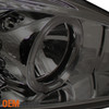 Fits 04-08 Pontiac Grand Prix Smoke DRL LED Strip Projector Headlights LH/RH