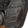 Fits 04-08 Pontiac Grand Prix Smoke DRL LED Strip Projector Headlights LH/RH