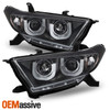 Fits Black 11-13 Highlander Projector Headlights * 3D LED Light Tube Design *