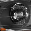 Fits 1992-1996 Honda Prelude JDM Black Halo Projector Headlights Left + Right
