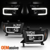 Fits 2007-2013 Toyota Tundra | 08-13 Sequoia Light Bar Black Projector Headlight