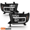 Fits 2007-2013 Toyota Tundra | 08-13 Sequoia Light Bar Black Projector Headlight