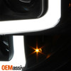 Fits 2007-2013 Toyota Tundra | 08-13 Sequoia Light Bar Black Projector Headlight