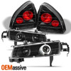 Fits 92-1996 Honda Prelude JDM Halo LED Projector Headlight+Altezza Tail light