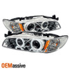 Fits 97-03 Pontiac Grand Prix 1Pc CCFL Halo Projector LED Headlights Lamps Pair