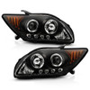 Fits 2005-2007 Scion TC Black Bezel Halo Projector LED Headlights LH+RH 2006