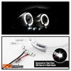Fits 2005-2007 Scion TC Black Bezel Halo Projector LED Headlights LH+RH 2006