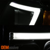 Fits 1999-2004 Jeep Grand Cherokee Black Full LED DRL Tube Projector Headlights