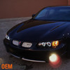 Fits 97-03 Pontiac Grand Prix 1Pc Black Halo Projector Headlights W/Corner Lamp