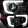 Fits 2014-2021 Tundra Sr/Sr5/Limited/Trd Pro Black DRL LED Projector Headlights