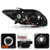 Fit 2005-2007 Scion TC Black Bezel Halo Projector LED Headlight+Tail Brake Light
