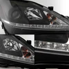 Fits 2006-2013 Lexus IS250 IS350  Black LED DRL Projector Headlights Left+RIght
