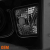Fits 2014-2021 Toyota Tundra Black Smoked DRL LED Tube Projector Headlights