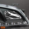 Fits 01-05 Lexus Altzza IS300 Black Bezel Halo Projector DRL LED Headlights Pair