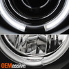 Fits 04-15 Titan 04-07 Armada Black Bezel Dual Halo Projector LED Headlights