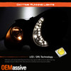 Fits Black 03-06 Benz W211 E-Class DRL LED Projector Headlights *Fits HID-D2S*