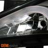 [DRL LED] Fits 2011-2014 Sonata Projector Black Headlights LED Tube Lamps L+R